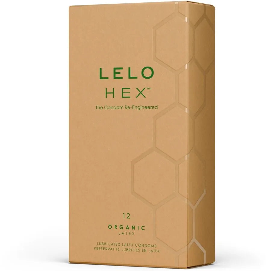 LELO - HEX BOÎTE DE PRÉSERVATIFS BIOLOGIQUES 12 UNITÉS