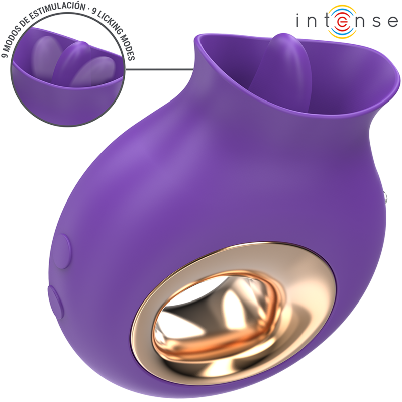 Intense - Tuli Stimulateur Clitoris 9 Vibrations & 9 Oscillations Violet