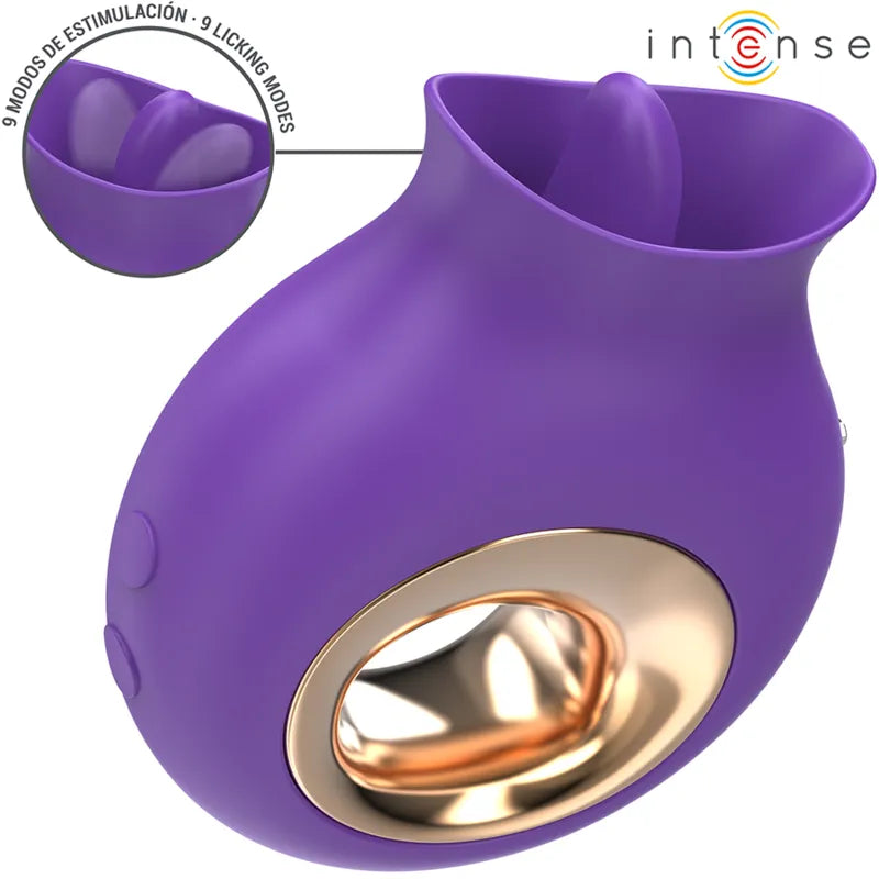 Stimulateur clitoris Tuli 9 vibrations 9 oscillations silicone violet médicaux grade sécurité discrétion charge magnétique plaisir intensité