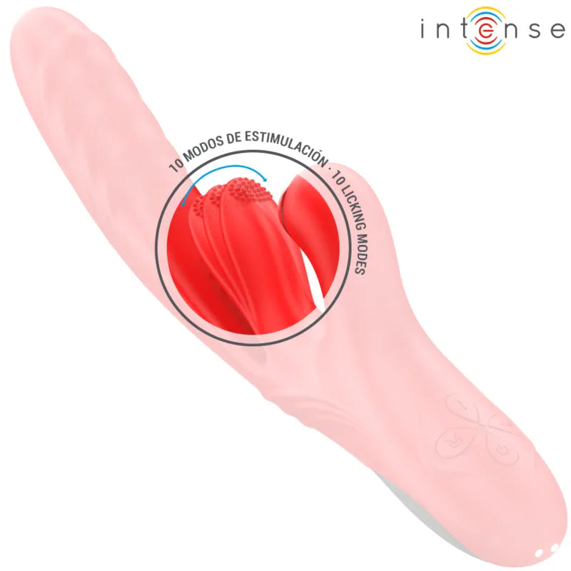 Vibrateur multifonctionnel rosalia intense 3 en 1 rouge stimulation clitoridienne g-spot sextoy siliconeouple