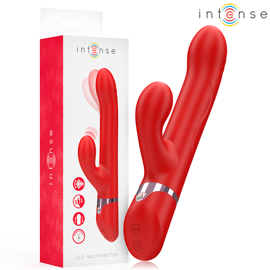 Vibromasseur multifonctionnel Lele stimulation simultanée rotation oscillation érogènes silicone hypoallergénique design érgonomique couple plaisir intime sextoy