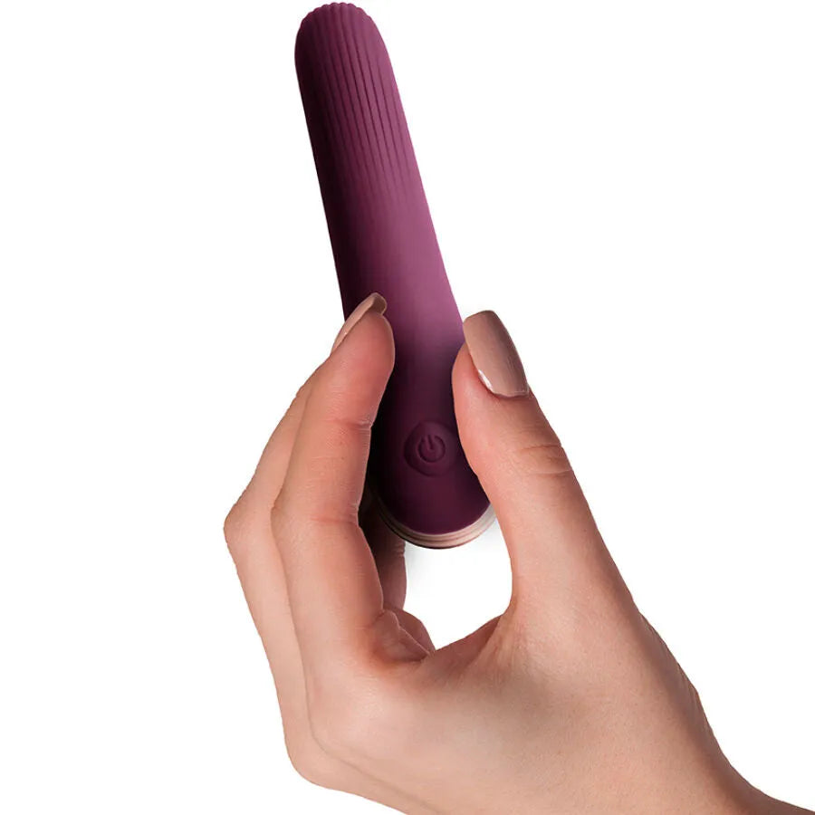 Vibrateur Mia Climaximum violet, forme épurée, silicone doux, 10 vitesses, étanche IPX7, stimulation précise.