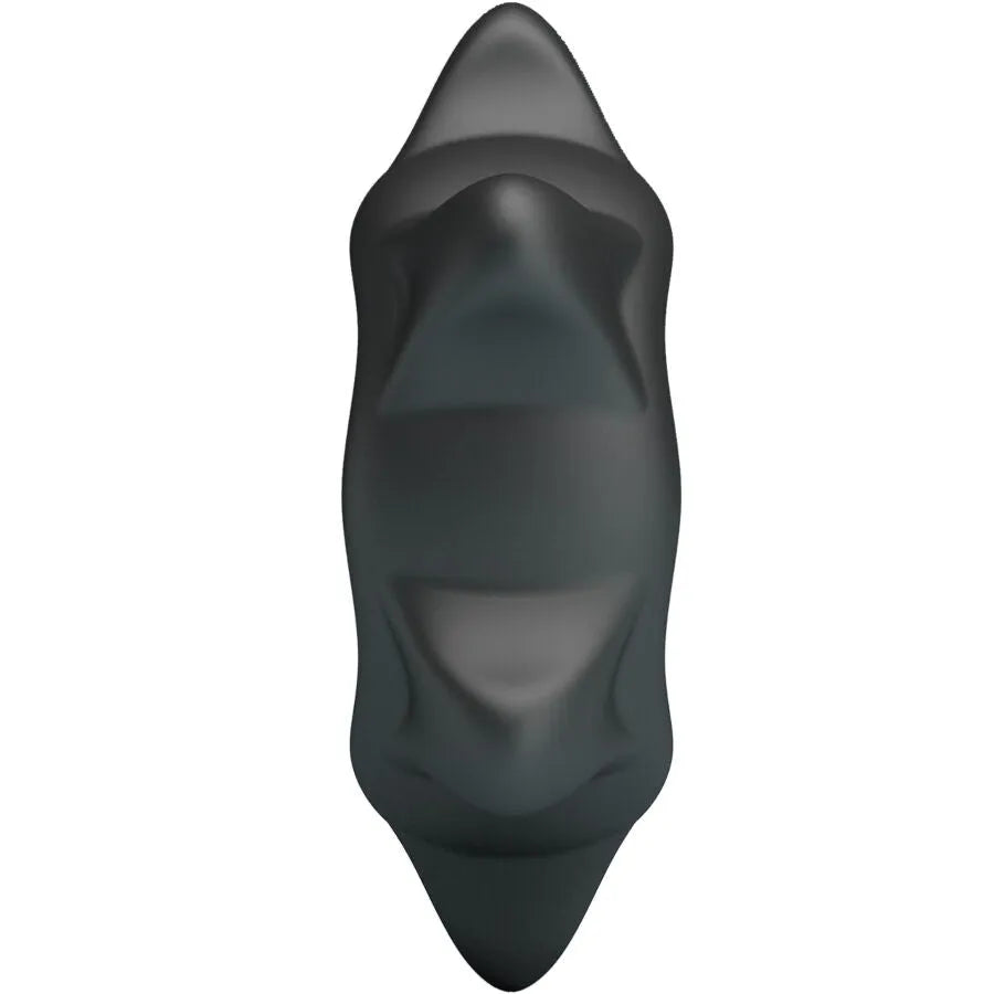 Bague en silicone noire Crazy Bull Ethaniel Modèle 11, design ergonomique pour contrôle et plaisir masculin.