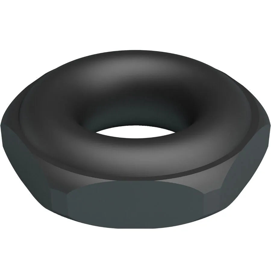 Bague en silicone noire Crazy Bull Jarvius Modèle 14, ergonomique et durable, pour améliorer l'intimité masculine.