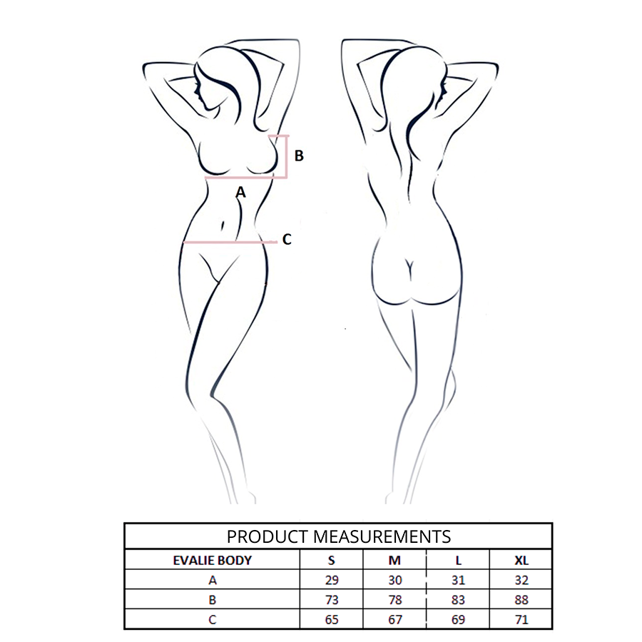 Passion Woman Teddies Passion - Body Evalie Rouge /