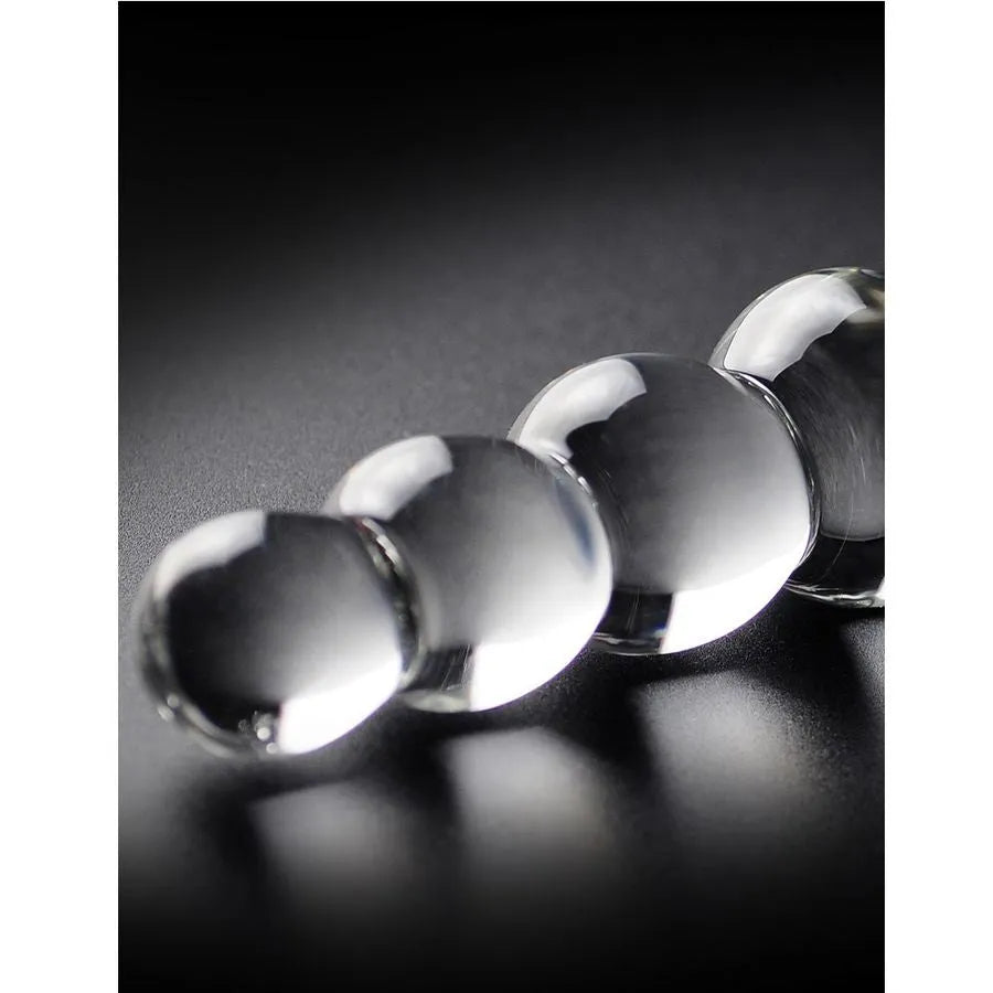 Massageur en verre soufflé hypoallergénique pour stimulation anale progressive sextoy design discret et durable femme couple