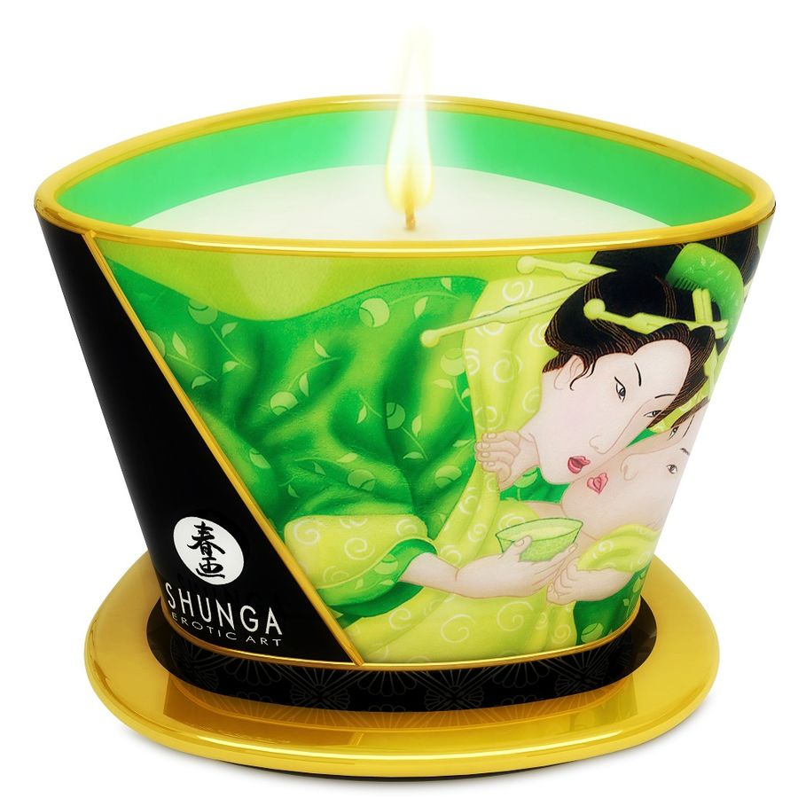 Shunga - Mini Caresse À La Bougie De Massage T Vert 170 Ml