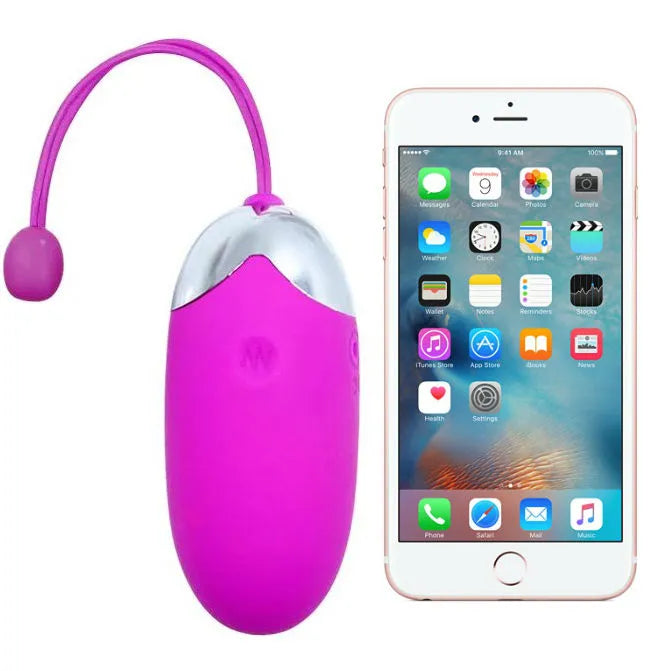 Oeuf vibrant connecté Bluetooth Pretty Love Application Abner stimulation intime sextoy silicone portable couple plaisir