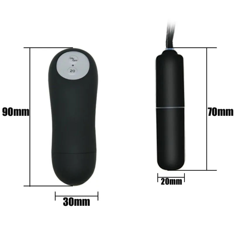 String noir avec fente pour balle vibrante noire, télécommande incluse, idéal pour jeux de couple intimes.