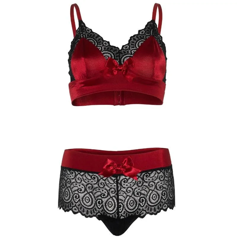 LEG AVENUE - ENSEMBLE 2 PIÈCES NOIR ET ROUGE