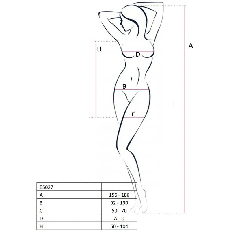 PASSION - FEMME BS027 BODYSTOCKING STYLE ROBE NOIR