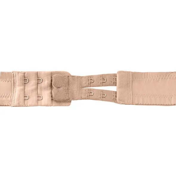 Rallonges de soutien-gorge beige à 2 crochets, flexibles, pour ajustement confortable, par Bye Bra, lot de 3 unités.