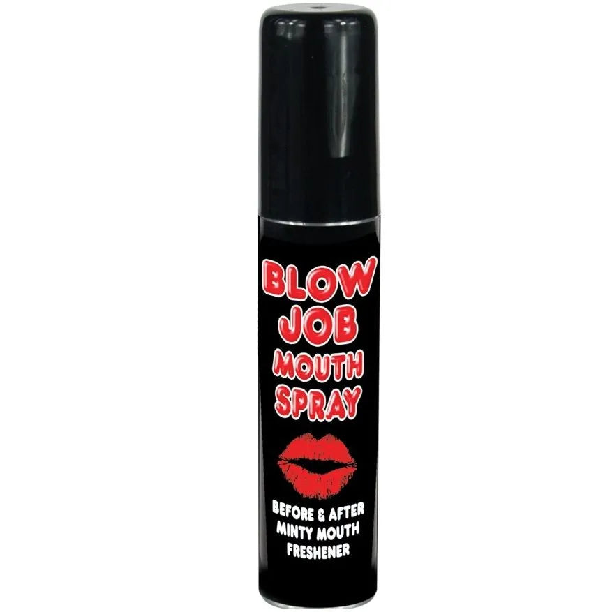 Spray rafraîchissant menthe Blow Job Mouth Spray discret design moderne sans sucre Erotik