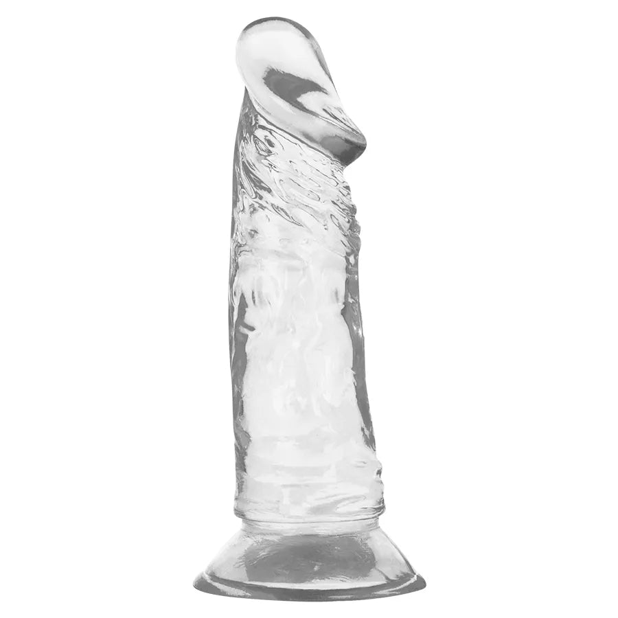 Gode réaliste transparent Jelly 16.5cm pour sensations fermes et douces