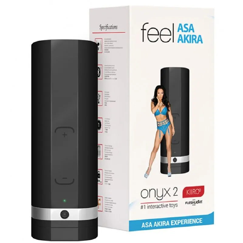 Kiiroo Onyx+ Masturbateur Télédildonique Silencieux Asa Akira Experience Compagnon Voyage Haut Débit 3ème Génération