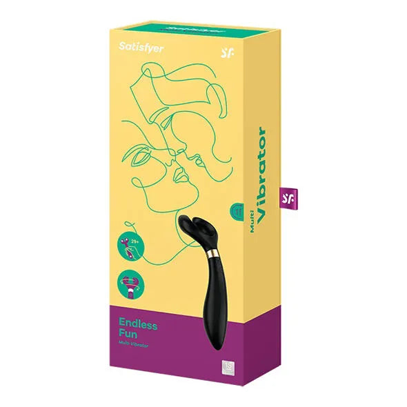 Vibromasseur multi-vitesse sans fil Satisfyer Endless Fun Noir stimulation clitoridienne G-Spot couple solo