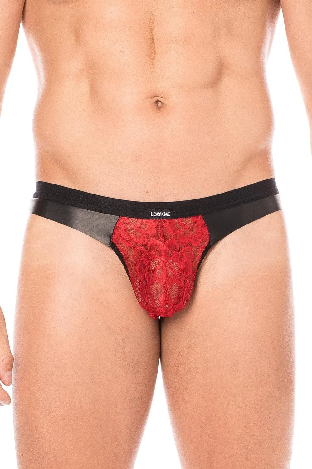 Jock Dentelle Rouge Florale Homme