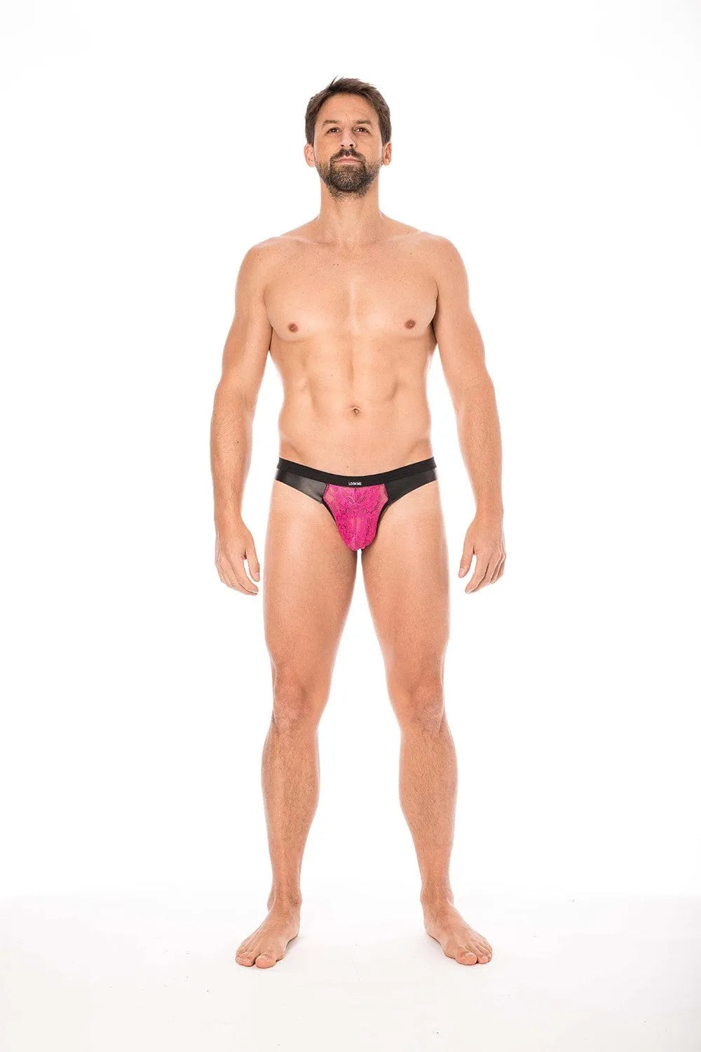 Jock En Dentelle Magenta Florale Pour Hommes