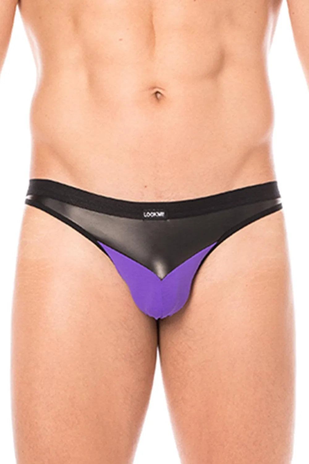 Jock Violet Confortable Élastique Simili Cuir