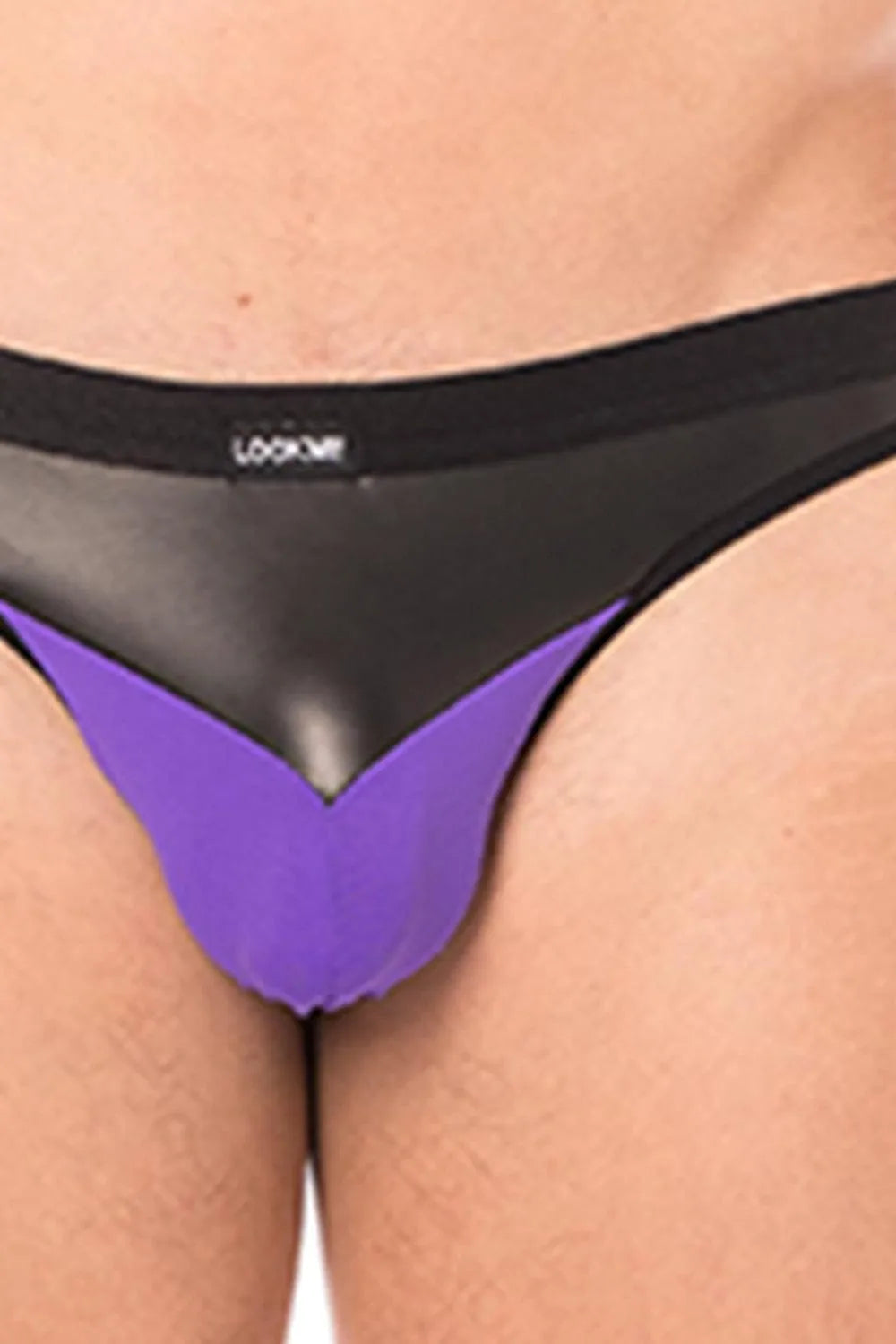 Jock Violet Confortable Élastique Simili Cuir