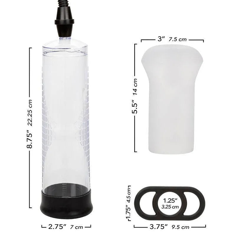 Kit De Masturbation Masculin Avec Pompe Transparente