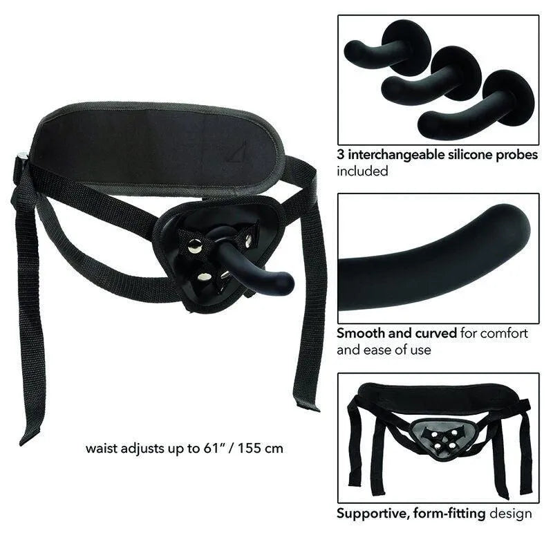 Kit Harnais Godemichets Silicone Ajustables