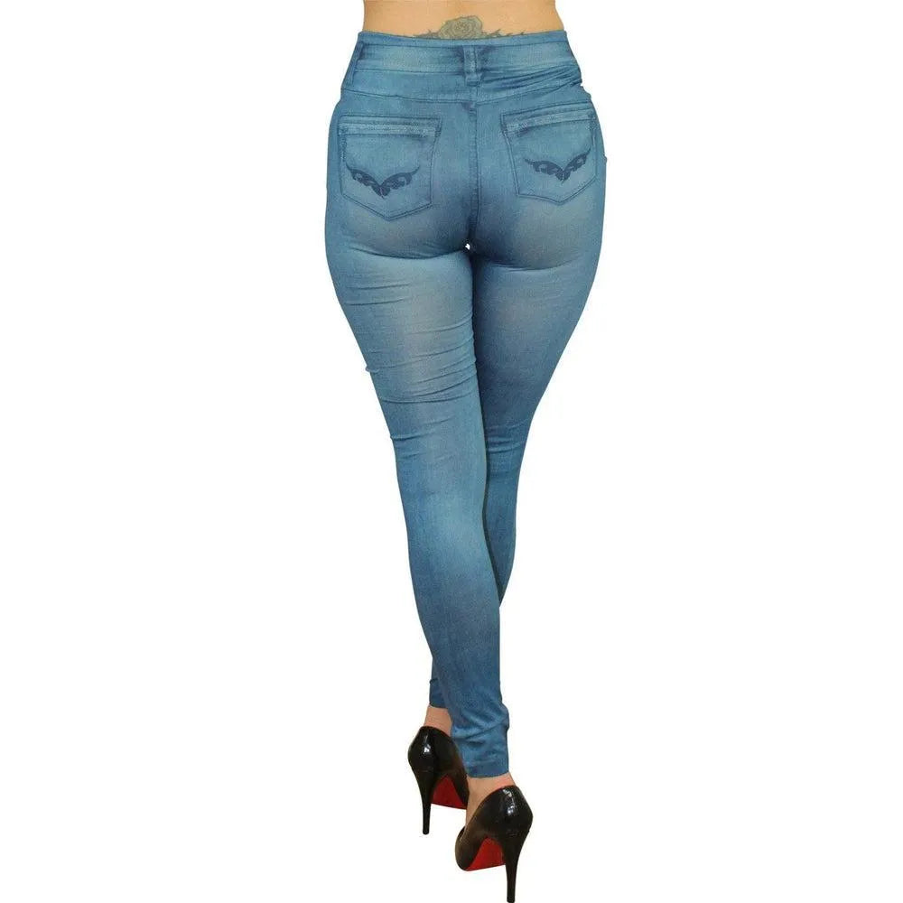 Legging Fashion Bleu Style Jean
