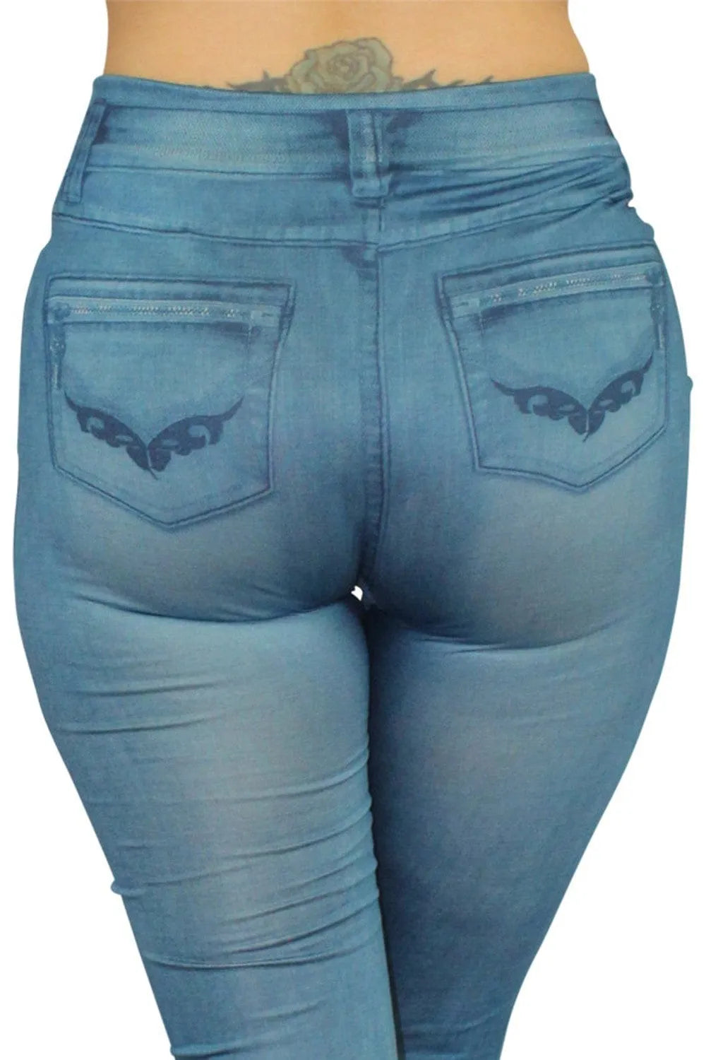 Legging Fashion Bleu Style Jean