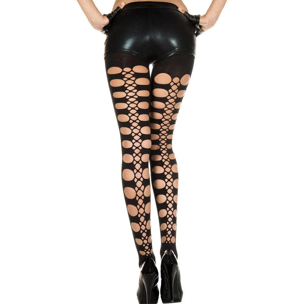 Legging Noir Sexy Effet Laçage Arrière