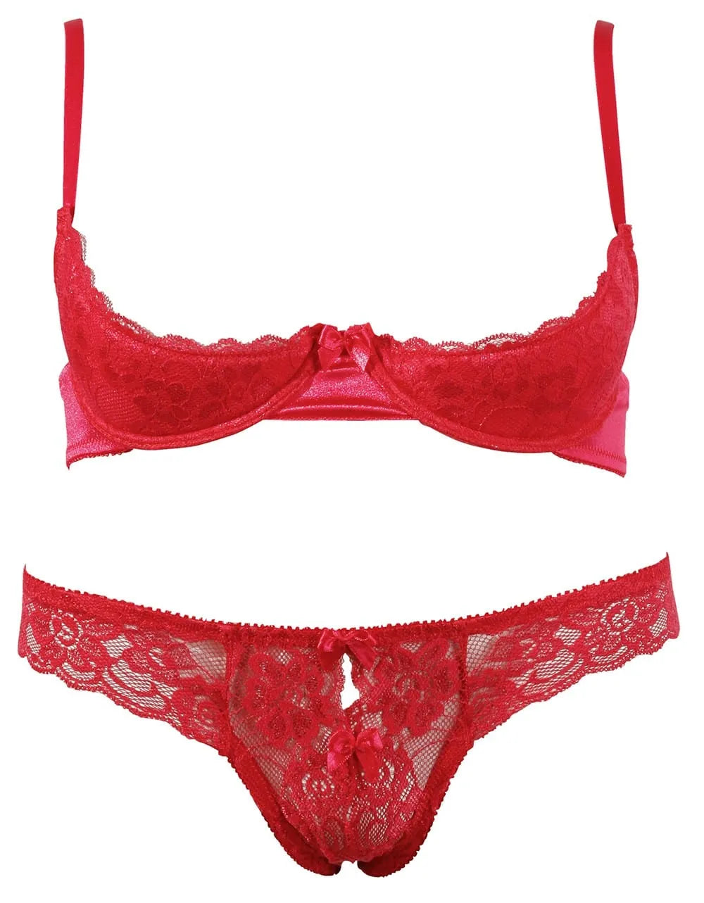 Lingerie Ensemble Rouge Noir