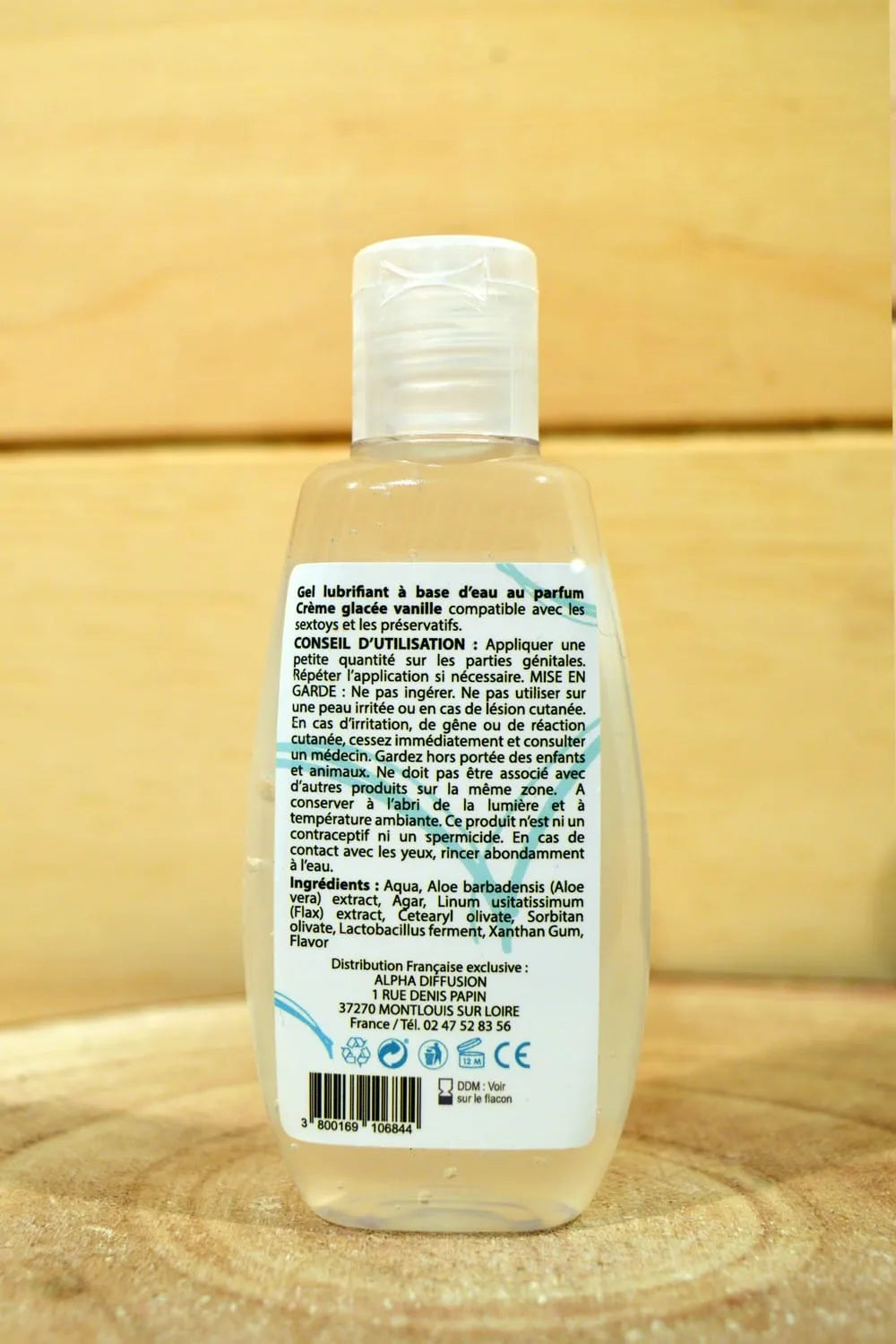 Lubrifiant À Base D'Eau Naturel Vanille Sextoys