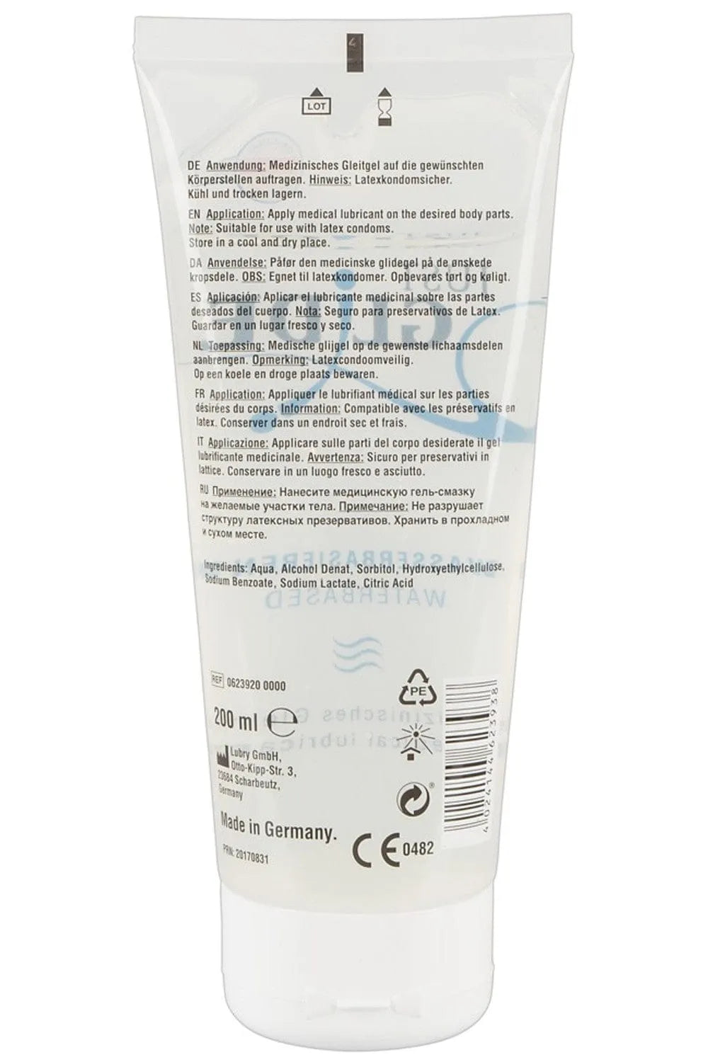 Lubrifiant intime à base d'eau