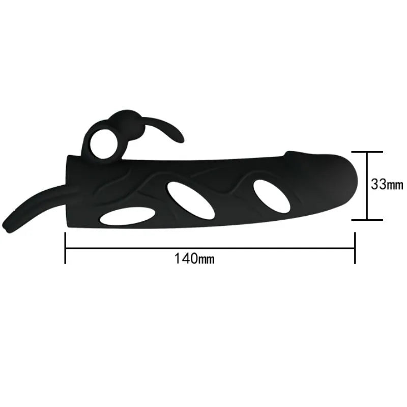 Manchon Pénien Silicone Vibrant Pour Éjaculation Précoce