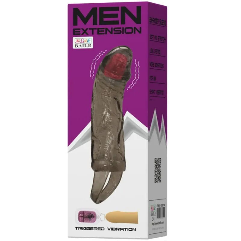 Manchon Pénis Extensible Réaliste Tpr Avec Vibrations