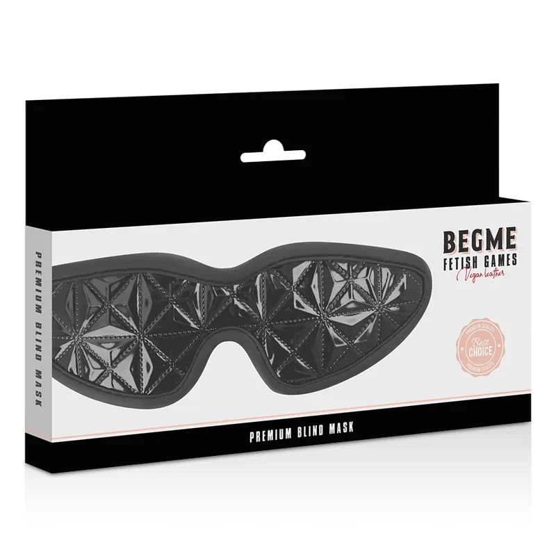 Masque Bdsm En Cuir Vegan Ajustable
