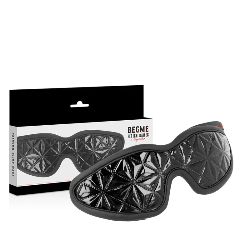 Masque Bdsm En Cuir Vegan Ajustable