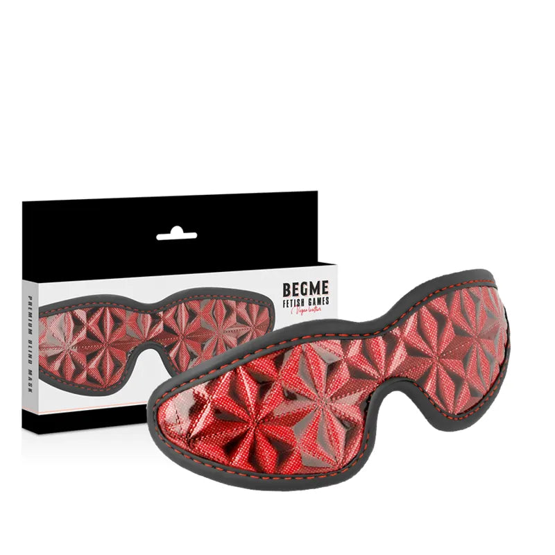 Masque Bdsm En Cuir Vegan Ajustable
