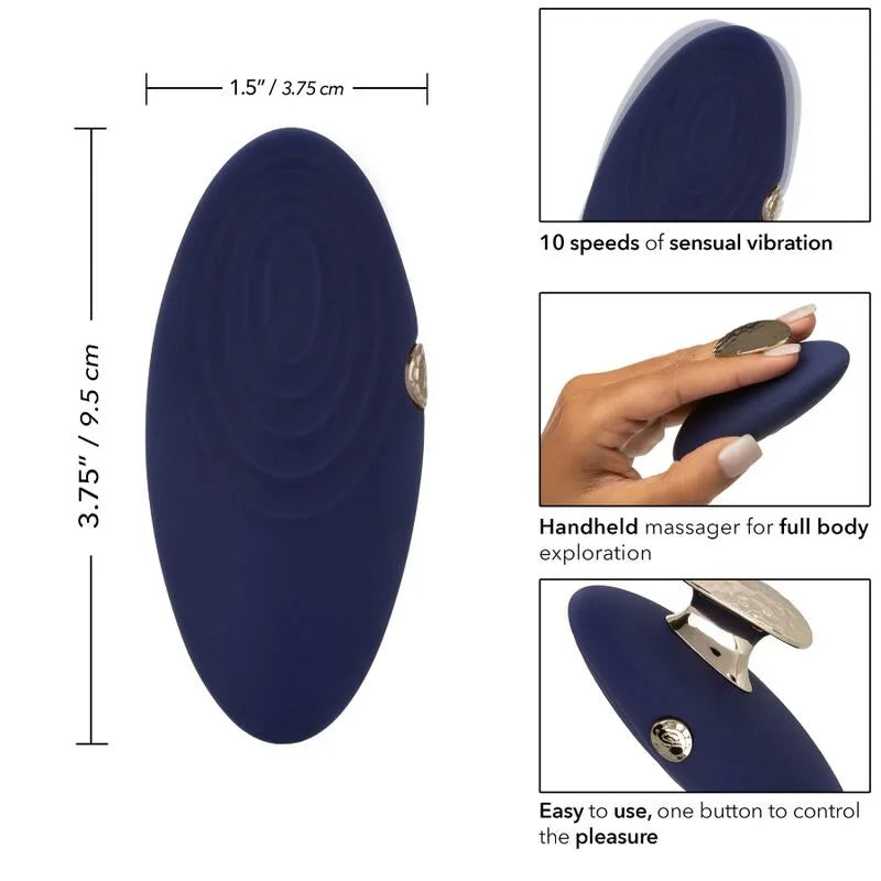 Masseur Portable Chíc Violet En Silicone Rechargeable
