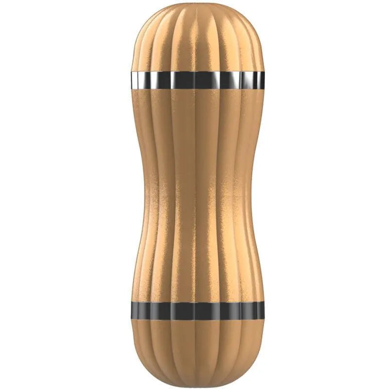 Masturbateur Double Entrée Tpe Doré Luxe