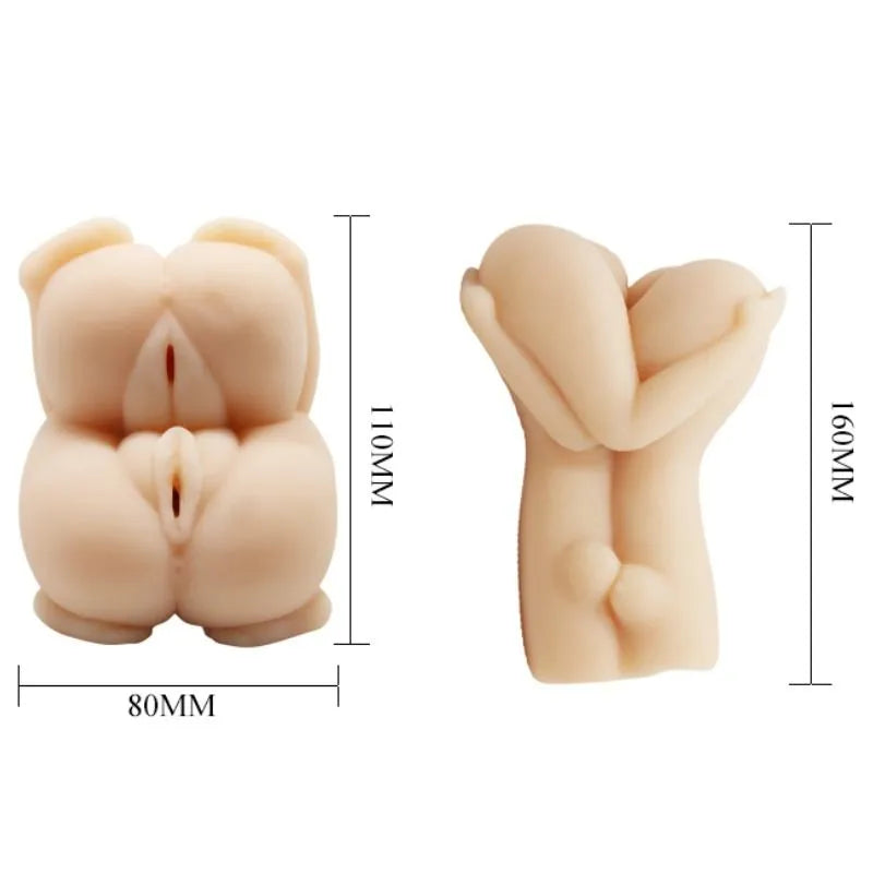 Masturbateur Masculin Double Tunnel Réaliste