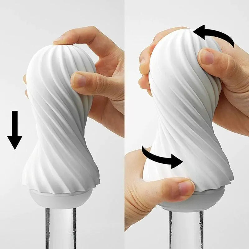 Masturbateur Spirale Élastomère Réutilisable Tenga