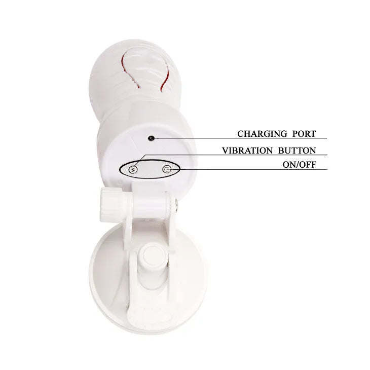 Masturbateur Vibrant Mains Libres Flora White