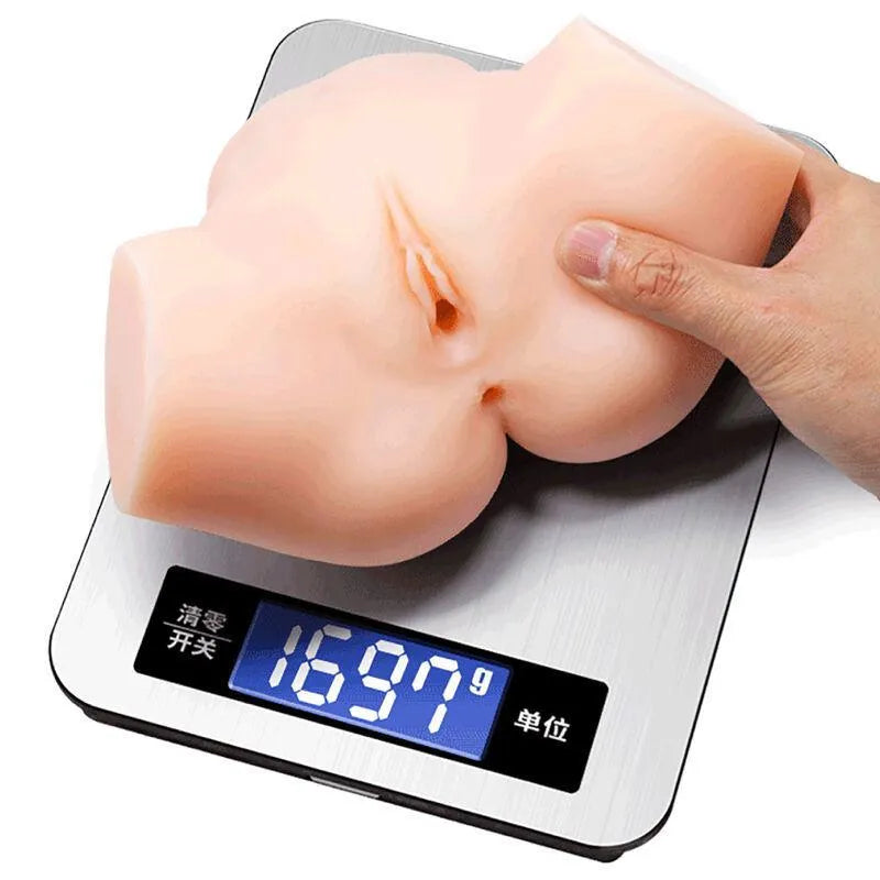 Masturbateur Vibrant Réaliste Double Entrée Portable