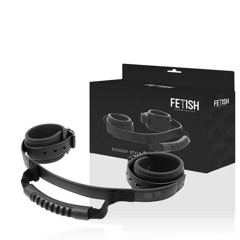 Menottes Bdsm Cuir Vegan Confort Ajustable