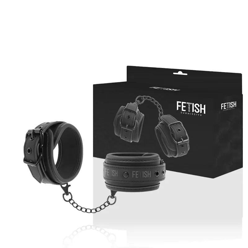 Menottes Bdsm Cuir Vegan Sans Nickel