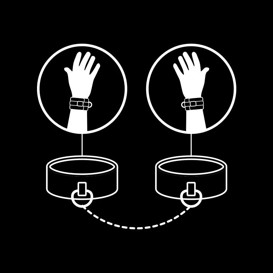 Menottes Bdsm Cuir Vegan Sans Nickel