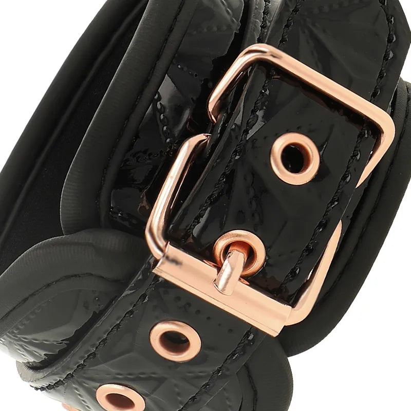 Menottes Bdsm Cuir Vegan Sans Nickel