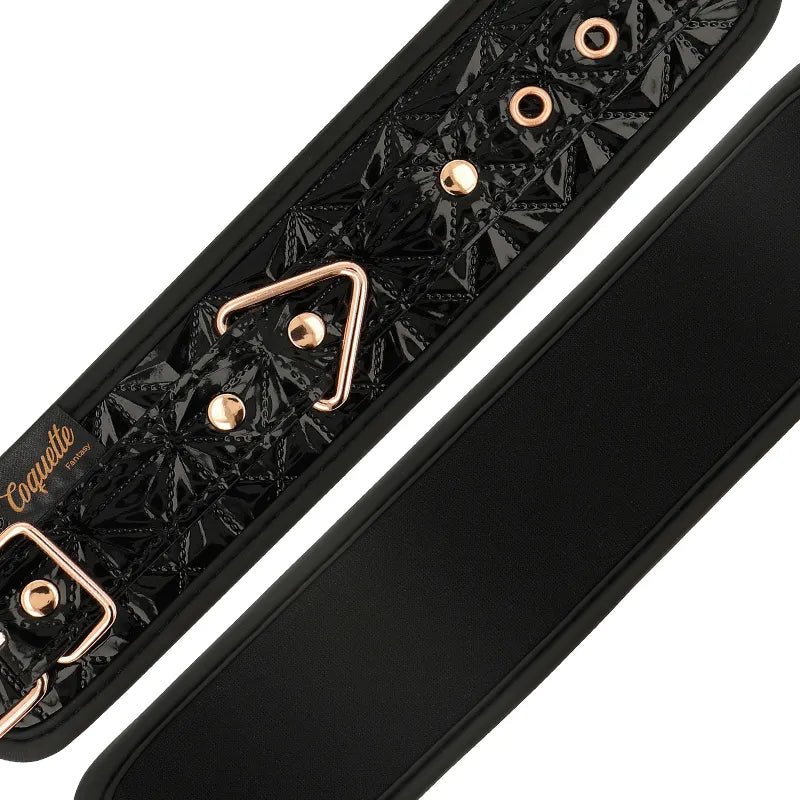 Menottes Bdsm Cuir Vegan Sans Nickel