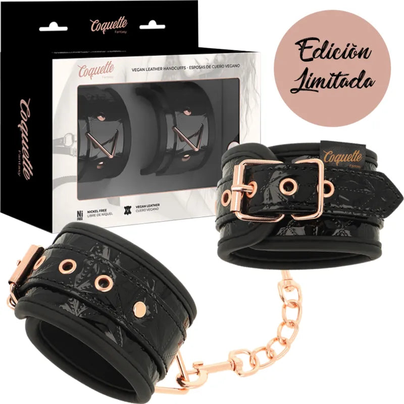 Menottes Bdsm Cuir Vegan Sans Nickel