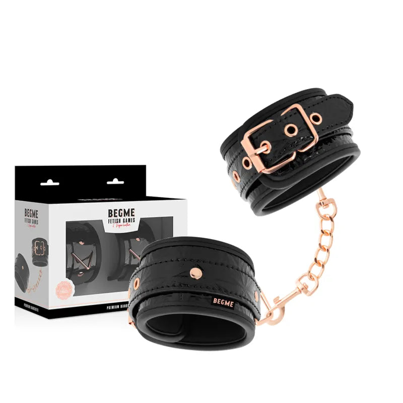 Menottes Bdsm Cuir Vegan Sans Nickel